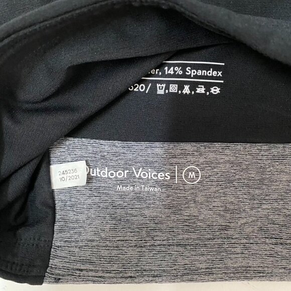 Outdoor Voices Venus Crop Top Size Med Color Block Light Support B26 - Picture 6 of 7